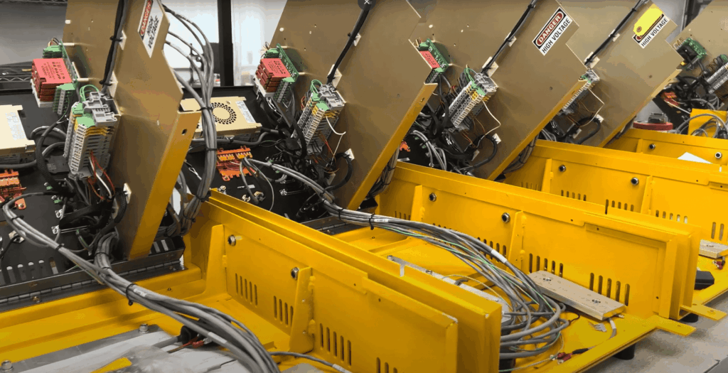 VIC helium leak testers in final assembly at VIC facility