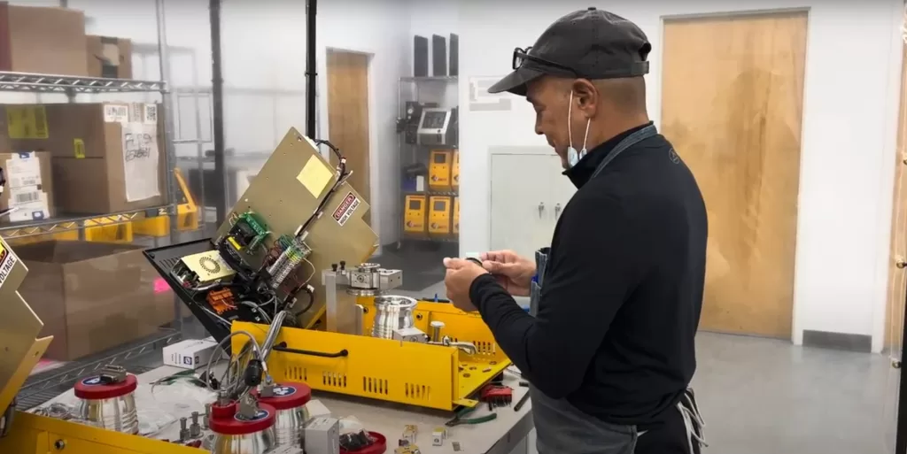 VIC Technician fixing VIC